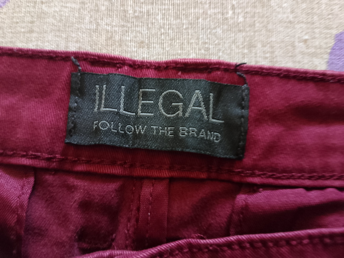 Jeans Uomo Elasticizzato BORDEAUX  Pantaloni Eleganti. Tasca America.Taglia 52/L