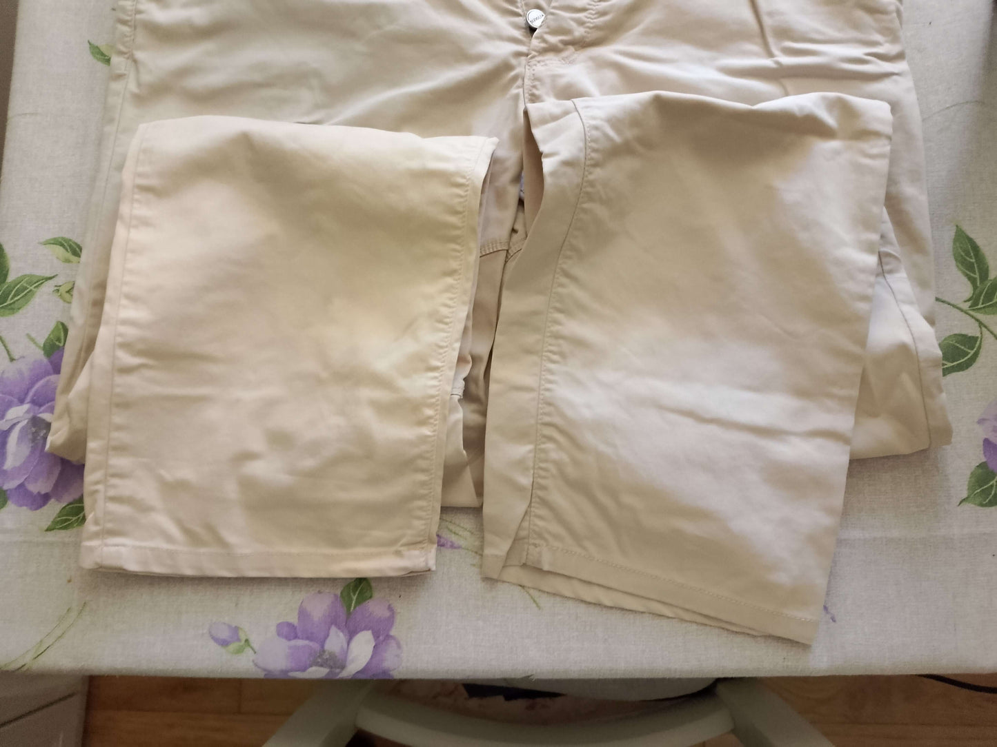 Pantaloni cotone Siviglia. beige Originali. NUOVI.         Tg 52/54