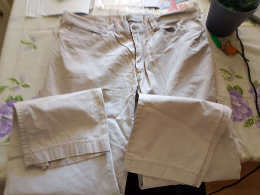 Pantalone Uomo.BEIGE. Pantaloni Eleganti. Tg54