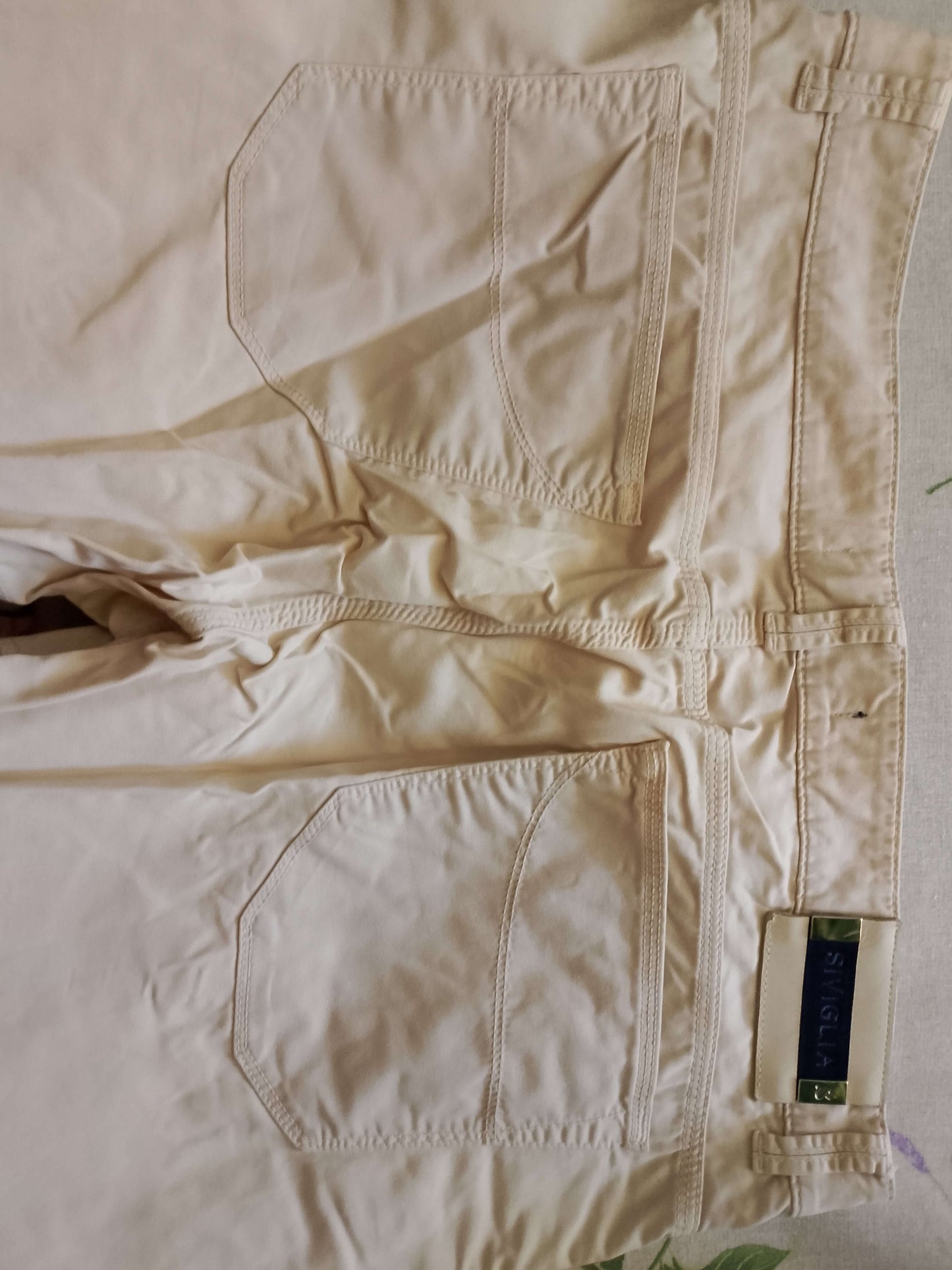 Pantaloni cotone Siviglia. beige Originali. NUOVI.         Tg 52/54