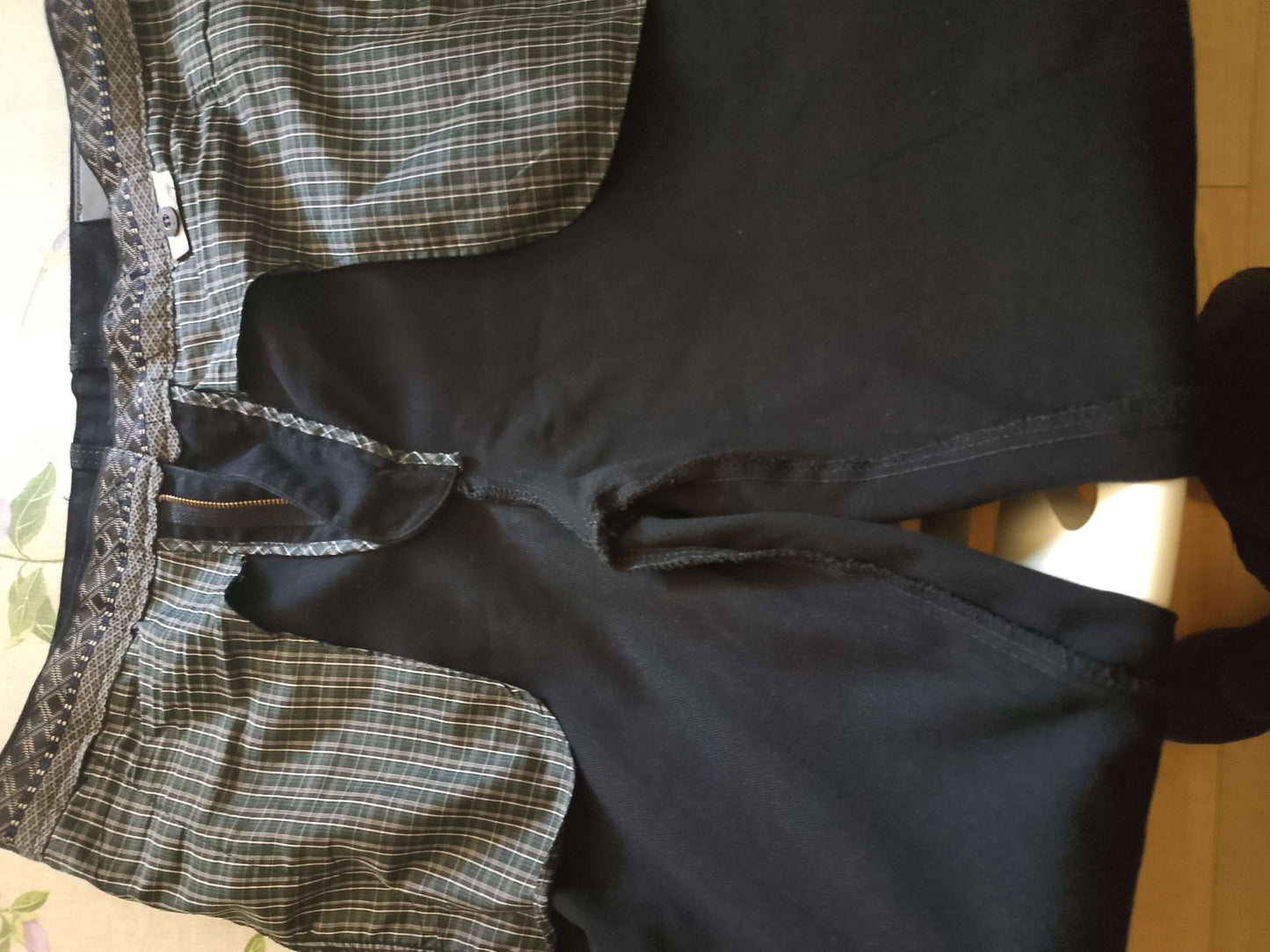 Pantalone Uomo.Cotone. Pantalone elegante. Tasche America. Nero Elegante.