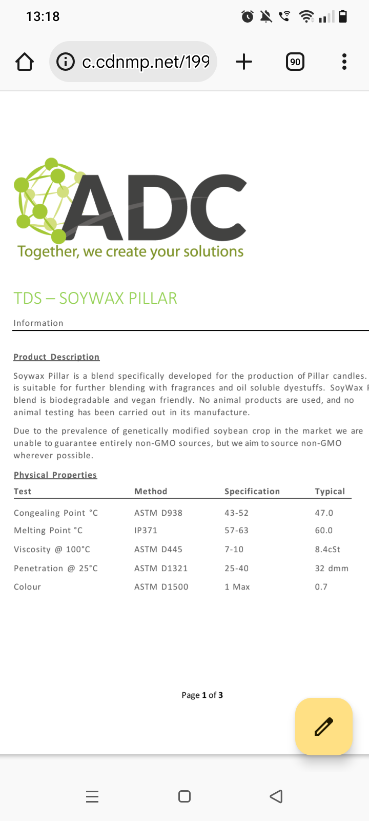 Stampi. Cera Soia Pillar EUROPA per Candele