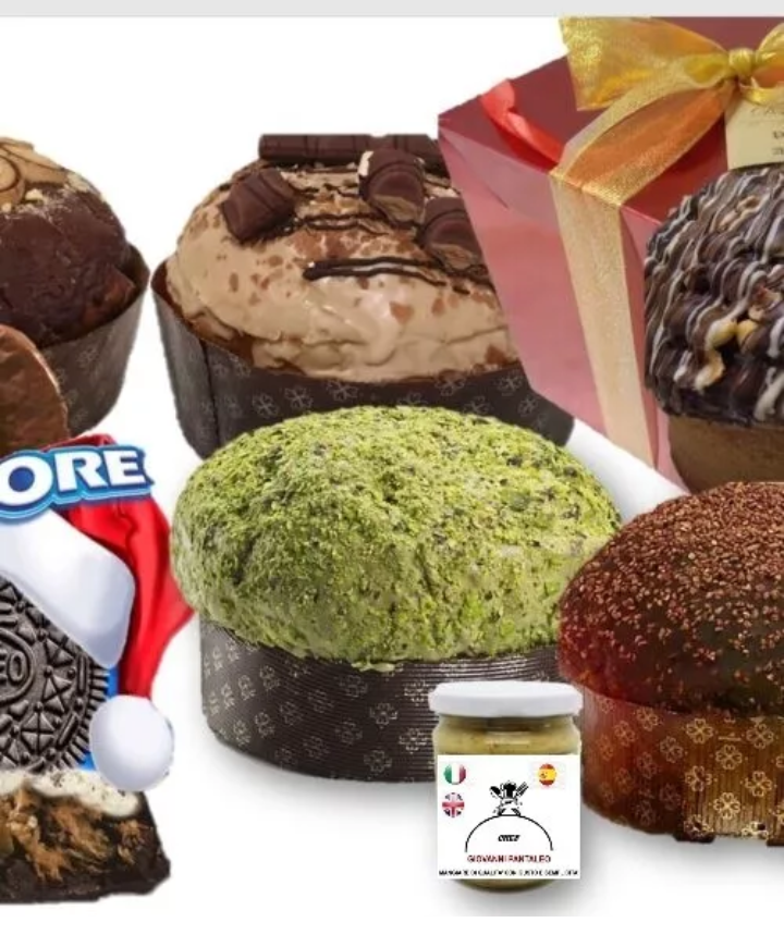 NOVITA’!!.PANETTONE E PANDORO.VARI GUSTI SPECIALI E FARCITURA INTERNA.