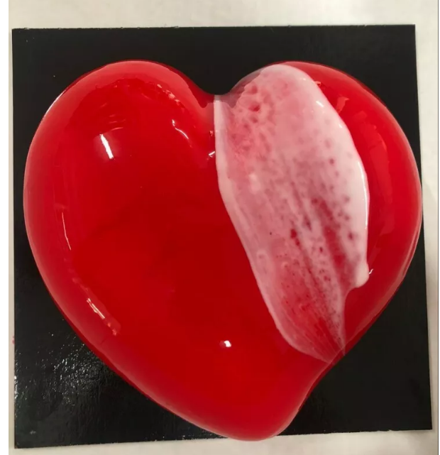 Torta San valentino glassa alla fragola e cioccolato.By Chef Giovanni Pantaleo