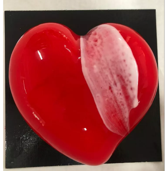 Torta San valentino glassa alla fragola e cioccolato.By Chef Giovanni Pantaleo