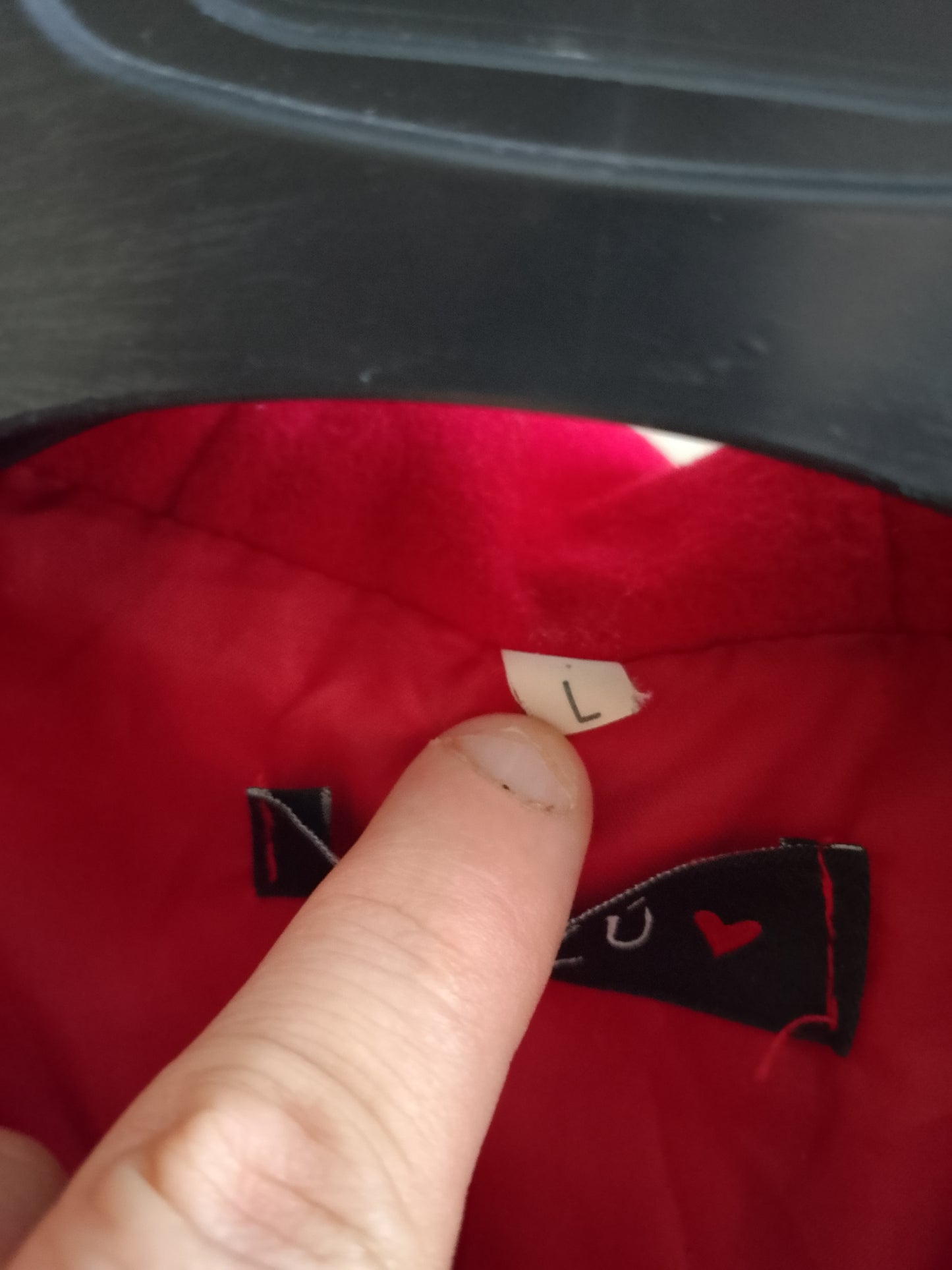 cappotto donna Rosso. Misto Lana-viscosa. Elegante. Taglia L