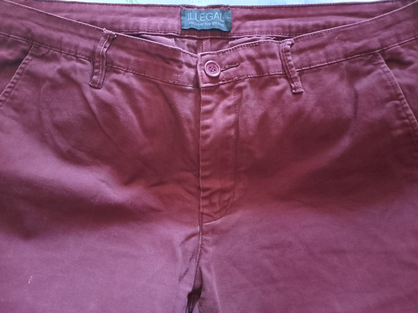 Jeans Uomo Elasticizzato BORDEAUX  Pantaloni Eleganti. Tasca America.Taglia 52/L