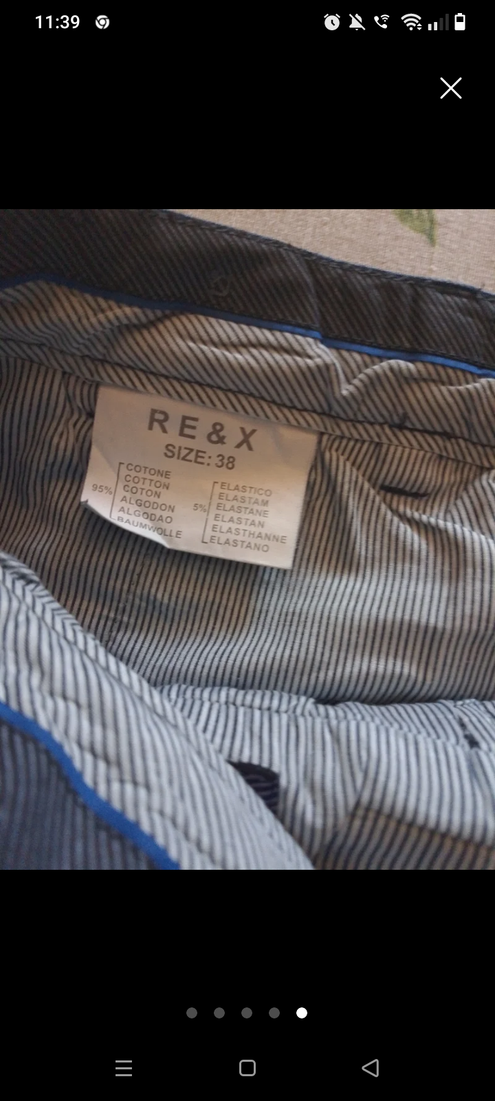 JEANS CASUAL REeX.       Blu scuro.Misura 52/L. Unisex.