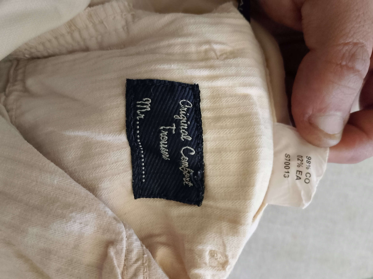 Pantaloni cotone Siviglia. beige Originali. NUOVI.         Tg 52/54