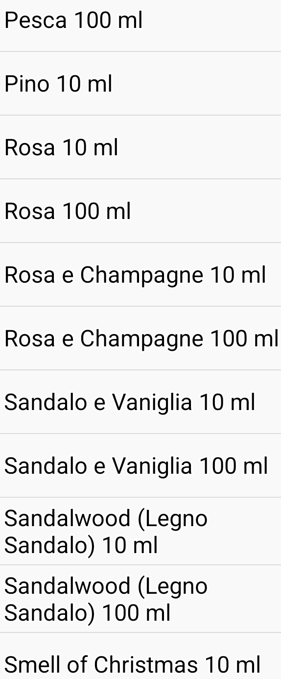 Fragranze per Candele 10 - 20 - 50 - 100 ml